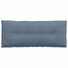 vidaXL Coussin de Dos Bleu 120 x 50 cm Tissu en velours c&ocirc;tel&eacute;
