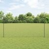 vidaXL Cl&ocirc;ture avec poteau Gris 1,5 x 10 m Acier et PVC