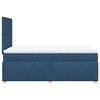 vidaXL Sommier &agrave; lattes de lit avec matelas bleu 120x190 cm tissu