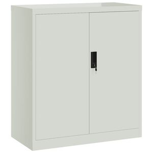 vidaXL Classeur gris clair 79x40x90 cm acier