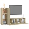 vidaXL Ensemble de meubles TV 3 pcs Ch&ecirc;ne sonoma Bois d'ing&eacute;nierie