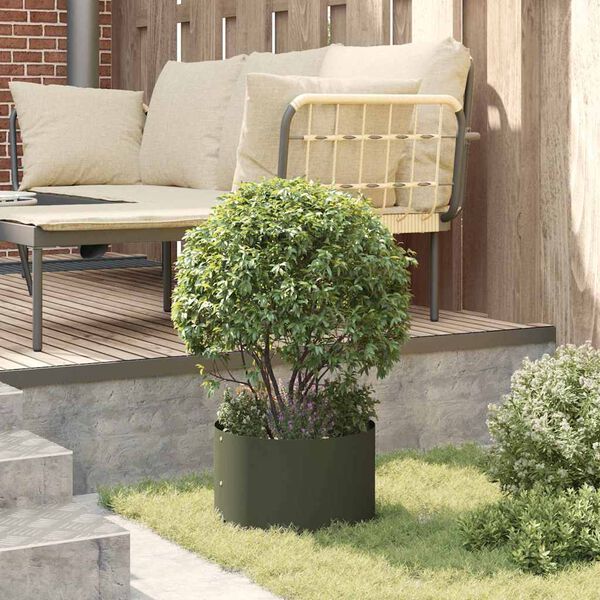 vidaXL Cache-pot de jardin Vert olive 30 x 30 x 20 cm