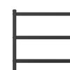 vidaXL Cadre de lit m&eacute;tal sans matelas avec pied de lit noir 100x190cm