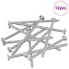 vidaXL Vis pour meubles 12 pcs Argent&eacute; M6 x 120 mm Acier