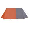 vidaXL Tente de camping 3 personnes gris et orange imperméable