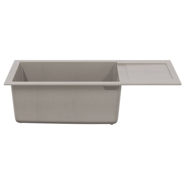 vidaXL &Eacute;vier Gris 780 x 500 mm 80% Quartz et 20% R&eacute;sine