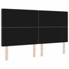 vidaXL T&ecirc;te de lit avec t&ecirc;te de lit Gris fonc&eacute; 180 cm Cuir synth&eacute;tique