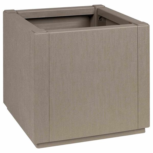 vidaXL Cache-pot de jardin Gris 36 x 36 x 35 cm Polypropyl&egrave;ne