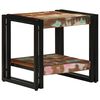 vidaXL Table basse Multicolore 40 x 40 x 38 cm Bois Recycl&eacute; Solide