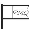 vidaXL T&ecirc;te de lit m&eacute;tal noir 193 cm