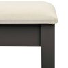 vidaXL Coiffeuse et tabouret Gris 65x36x128 cm Bois de paulownia MDF