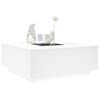 vidaXL Table basse avec LED infini blanc 100x100x40 cm