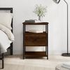 vidaXL Table de chevet ch&ecirc;ne marron 40x42x56 cm bois d'ing&eacute;nierie