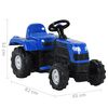 vidaXL Tracteur avec p&eacute;dales pour enfants Bleu