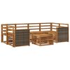 vidaXL Ensemble de canap&eacute;s d'ext&eacute;rieur 7 pc Naturel