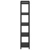 vidaXL &Eacute;tag&egrave;re Ch&ecirc;ne noir 40 x 30 x 155 cm Bois d'ing&eacute;nierie