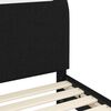 vidaXL Cadre de lit pour tout-petit avec t&ecirc;te de lit Noir 70 x 140 cm