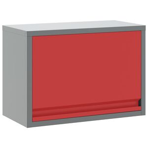 vidaXL Armoire &agrave; outils avec stockage Rouge et Gris 50 x 25 x 35 cm