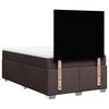 vidaXL Sommier &agrave; lattes de lit avec matelas Marron fonc&eacute; 120x200 cm