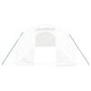 vidaXL Serre avec cadre en acier blanc 24 m&sup2; 8x3x2 m