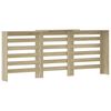 vidaXL Cache-radiateur ch&ecirc;ne sonoma 205x21,5x83,5 cm bois d'ing&eacute;nierie