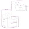 vidaXL Fauteuil inclinable &eacute;lectrique cappuccino similicuir