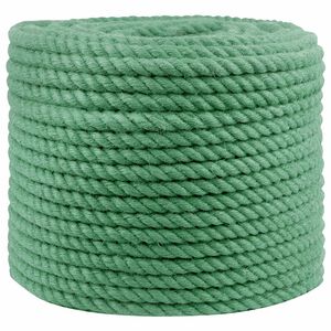 vidaXL Corde en Jute 10 mm Vert Jute 100% Tossa