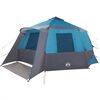 vidaXL Tente Cabane avec toit Bleu et gris 500 x 500 x 294 cm