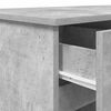 vidaXL Bureau avec porte Gris b&eacute;ton 140 x 49 x 76 cm Bois d'ing&eacute;nierie