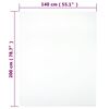 vidaXL Drap-housse Jersey Blanc 140x200 cm Coton