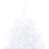 vidaXL Demi-arbre de No&euml;l artificiel pr&eacute;-&eacute;clair&eacute; et boules blanc 120cm