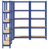 vidaXL &Eacute;tag&egrave;res de rangement &agrave; 5 niveaux 4 pcs acier bois d'ing&eacute;nierie