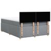 vidaXL Sommier &agrave; lattes de lit avec matelas Gris clair 140x190cm Tissu