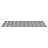 vidaXL Nez de marche Rectangulaire 4 pcs Argent&eacute; 90 x 50 cm Aluminium