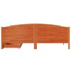 vidaXL Cadre de lit sans matelas cire marron 160x200cm bois pin massif