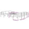 vidaXL Salon de jardin 7 pcs avec coussins Aluminium Anthracite