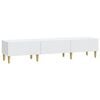 vidaXL Meuble TV Blanc 147 x 34,5 x 30 cm Bois d'ing&eacute;nierie