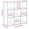vidaXL Biblioth&egrave;que sonoma gris 102x32x102 cm bois d'ing&eacute;nierie