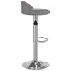 vidaXL Tabourets de bar lot de 2 gris similicuir