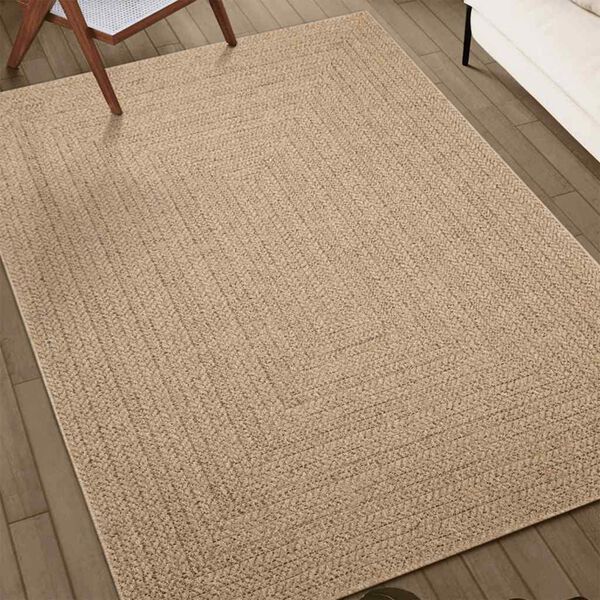 vidaXL Tapis ZIZUR beige 160x230 cm aspect de jute int&eacute;rieur ext&eacute;rieur