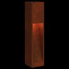 vidaXL Lumi&egrave;re de Chemin LED Solaire 2 pcs Bronze Acier patin&eacute;