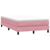 vidaXL Sommier &agrave; lattes de lit sans matelas rose 120x220 cm velours