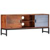 vidaXL Meuble TV 120x30x49 cm Bois d'acacia massif