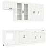vidaXL Unit&eacute; de cuisine LUCCA 8 pc Blanc Bois d'ing&eacute;nierie