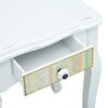 vidaXL Table de chevet Blanc 40x30x50,5 cm Bois