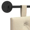 vidaXL T&ecirc;te de lit suspendue Montage mural Cr&egrave;me 170 x 55 x 7 cm tissu