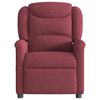 vidaXL Fauteuil de massage inclinable &eacute;lectrique Rouge bordeaux Tissu