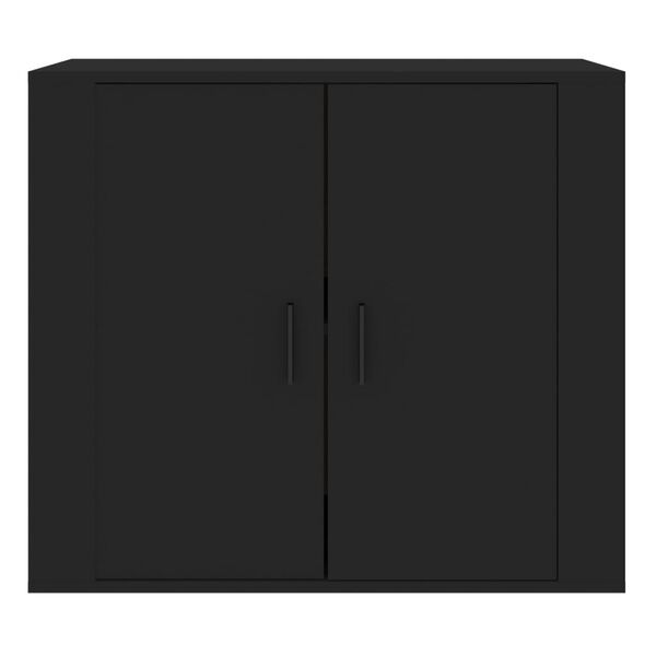 vidaXL Buffet Noir 80x33x70 cm Bois d'ingénierie