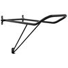 vidaXL Porte-selle pliable mural noir fer