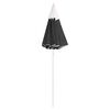 vidaXL Parasol de jardin avec m&acirc;t en acier anthracite 180 cm